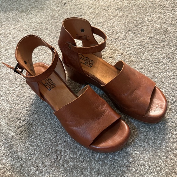 Miz Mooz Leather Platform Sandals - Picture 2 of 9